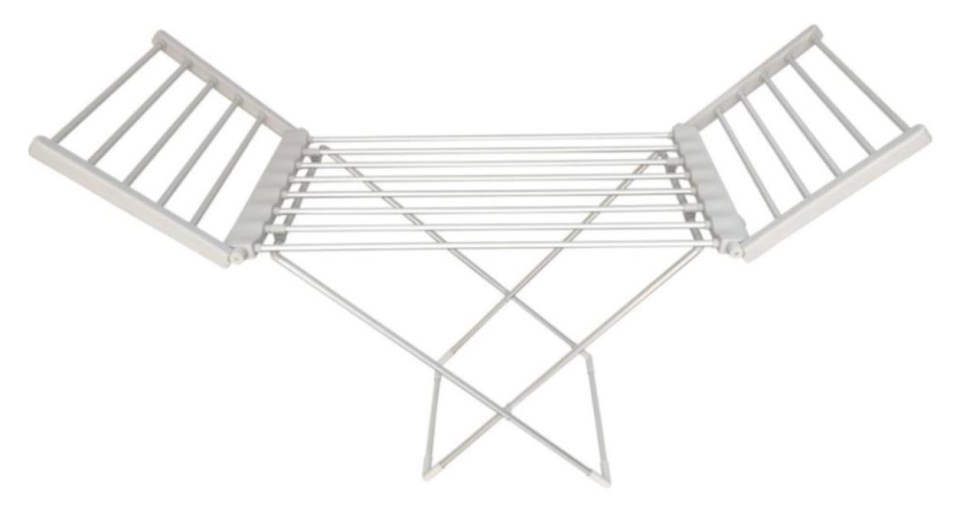 Heated clothes airer.