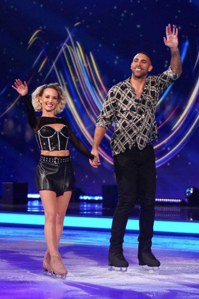 Editorial use only Mandatory Credit: Photo by Kieron McCarron/ITV/REX/Shutterstock (15082076ha) Anton Ferdinand and Anette Dytrt 'Dancing on Ice' TV Show, Series 17, Episode 1, Hertfordshire, UK - 12 Jan 2025