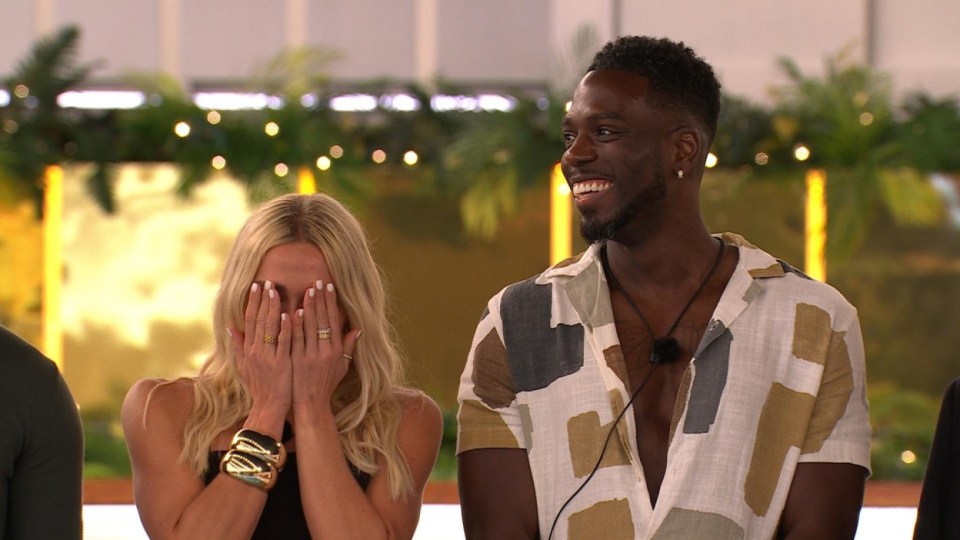 Editorial Use Only. No Merchandising. No Commercial Use. Mandatory Credit: Photo by ITV/REX/Shutterstock (15098631aw) Gabrielle Allen & Marcel Somerville 'Love Island: All Stars' TV Show, Series 2, Episode 1, South Africa - 13 Jan 2025