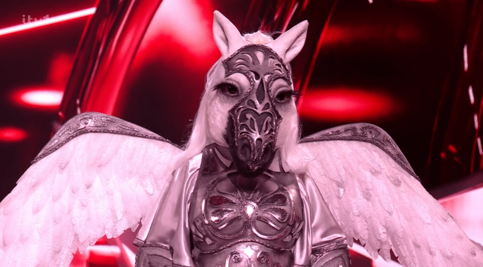 Pegasus was the second contestant to be unmasked on The Masked Singer