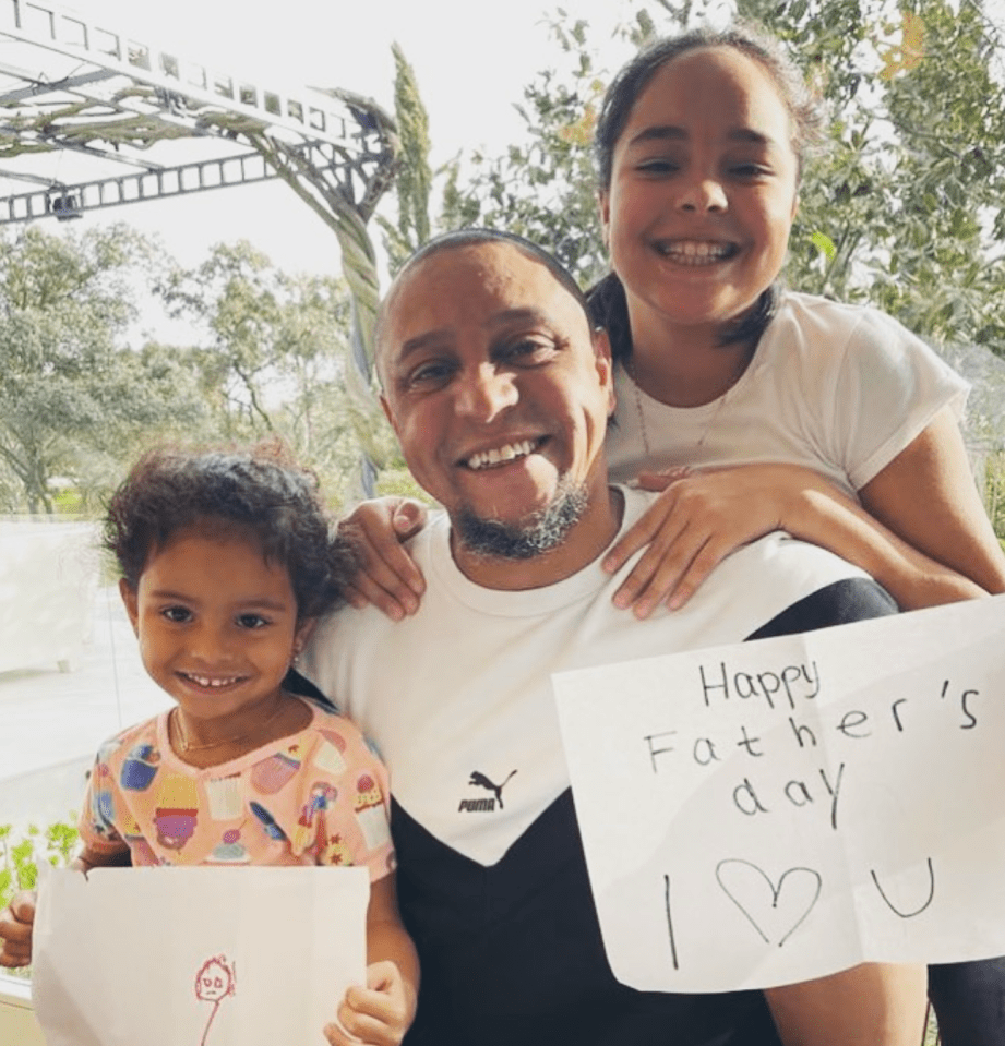 Father's Day card from his daughters.