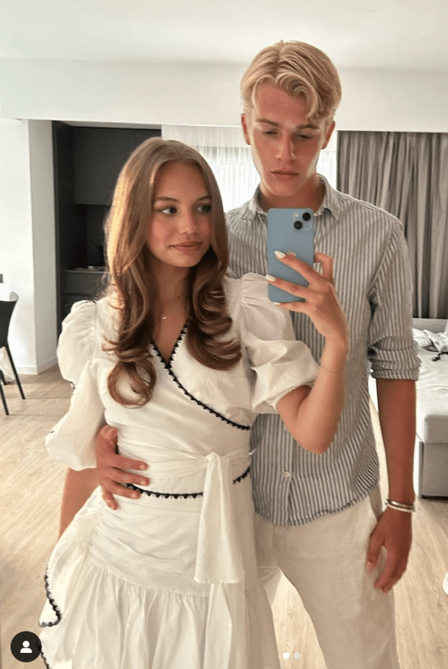 Selfie of a young couple.