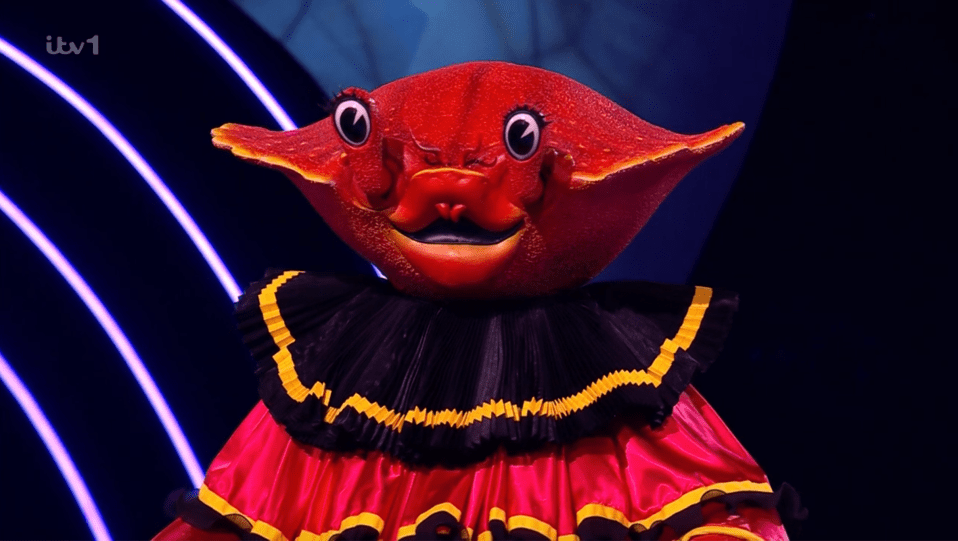 Crab costume on The Masked Singer.