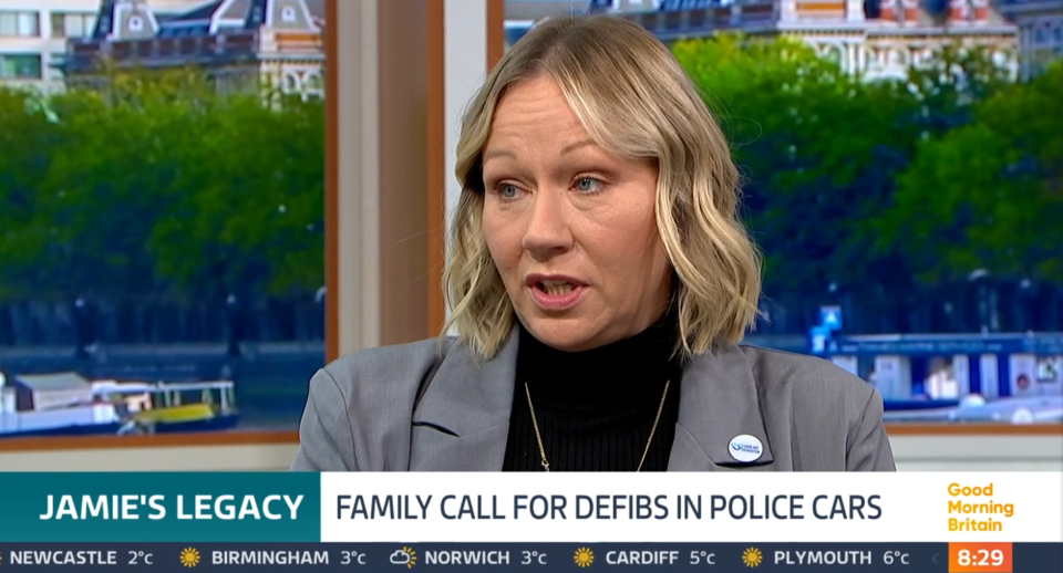 Naomi is calling for defibs in all police cars after her son Jamie died