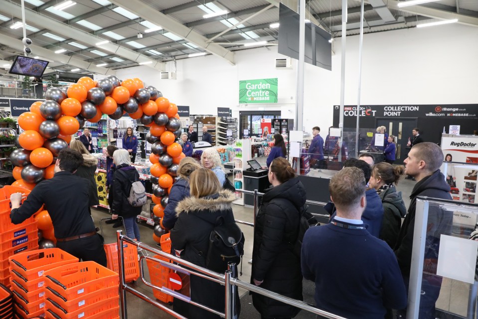 Shoppers at The Range store in Christchurch.