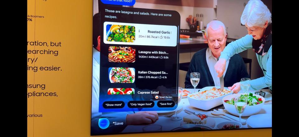 AI can even identify dishes from TV shows - and provide recipes