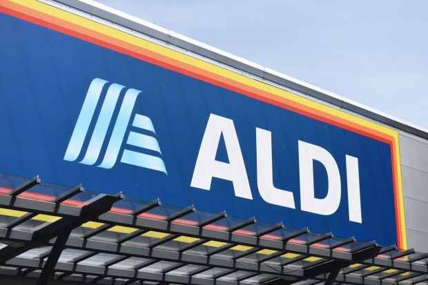 Aldi store sign.