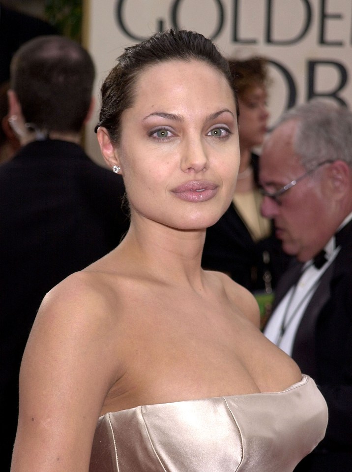 Angelina Jolie at the Golden Globe Awards.