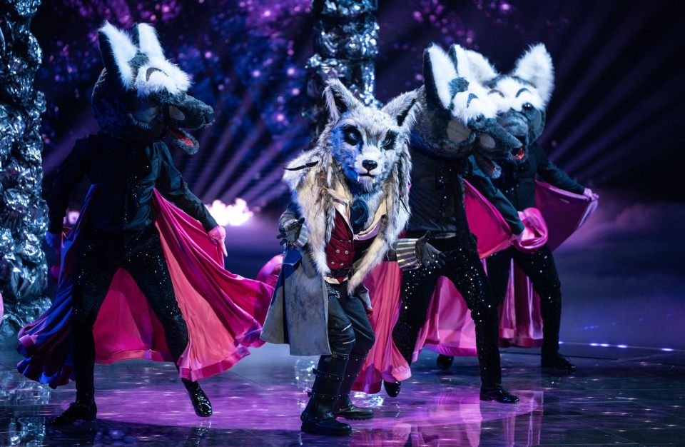 Wolf costume on The Masked Singer.