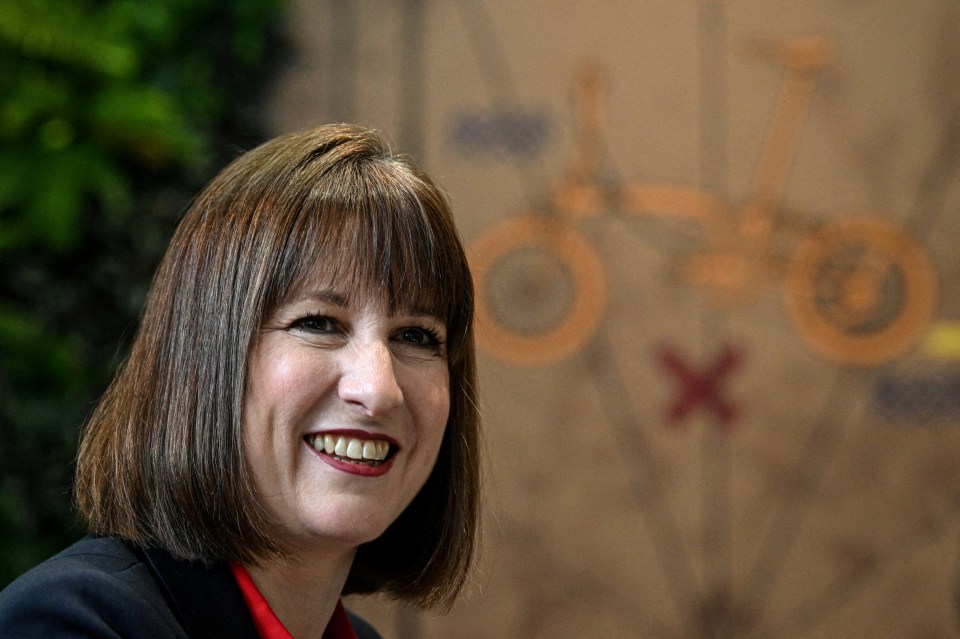 Rachel Reeves, Britain's Chancellor of the Exchequer, smiling.