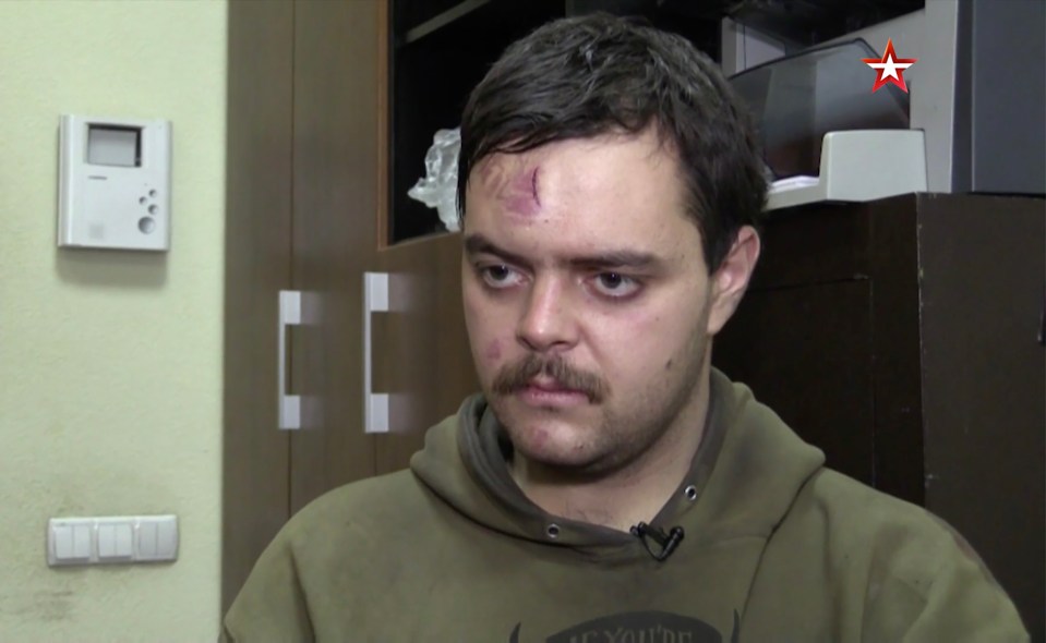 Aslin was seen with visual injuries during his time captured by the Russians