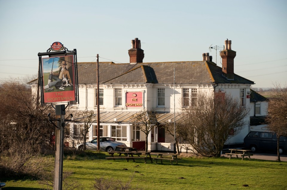 The Sportsman pub in Seasalter, Kent.