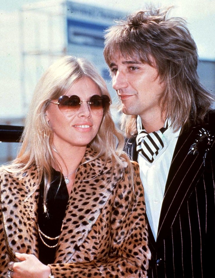 Rod Stewart and Britt Ekland in 1976.