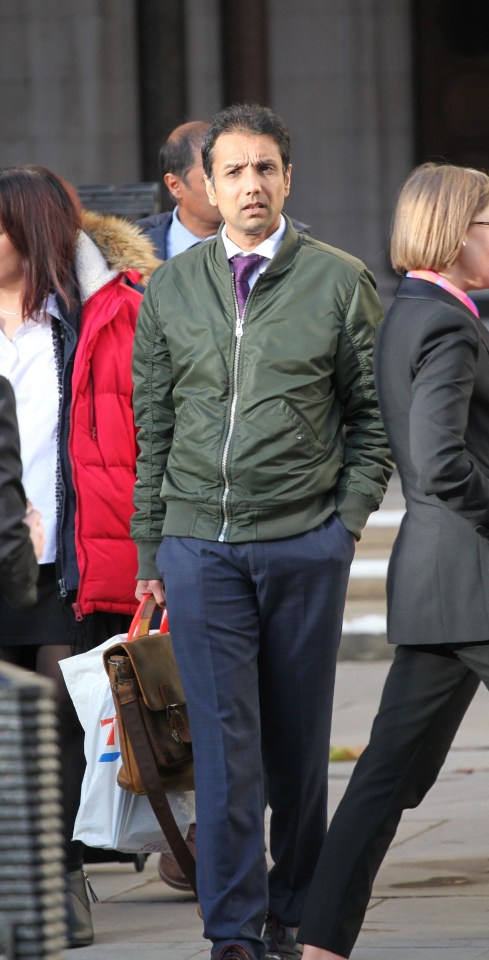 Manish Kothari outside Central London County Court.