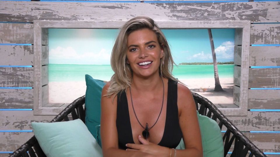 Megan Barton Hanson on Love Island.