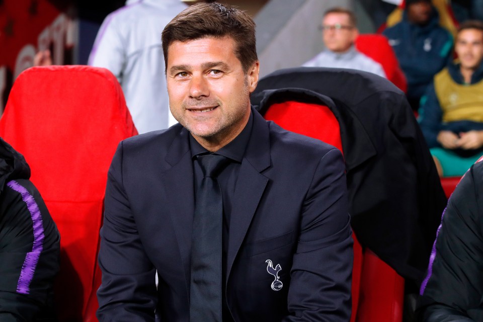 Mauricio Pochettino, coach of Tottenham Hotspur, smiling.