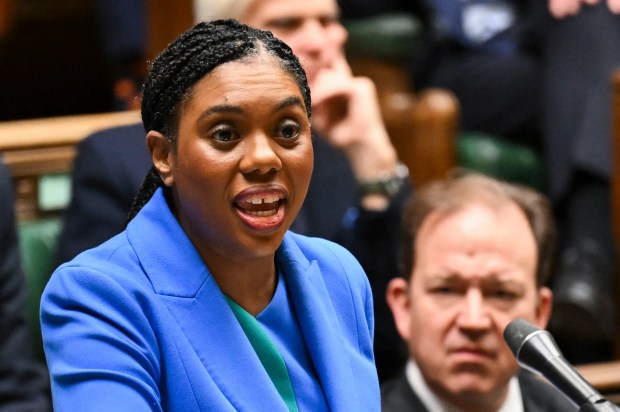 Kemi Badenoch speaking at Prime Minister's Questions in the House of Commons.