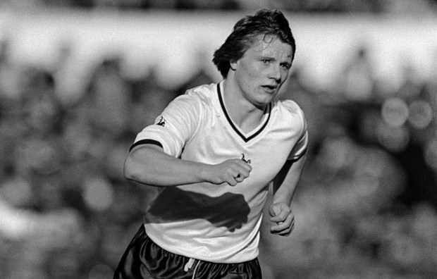 Garry Brooke of Tottenham Hotspur running during a football match.