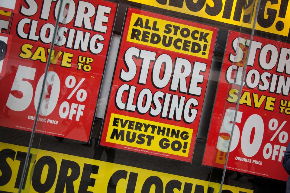 Many stores have closed due to the rise in online shopping reducing their footfall