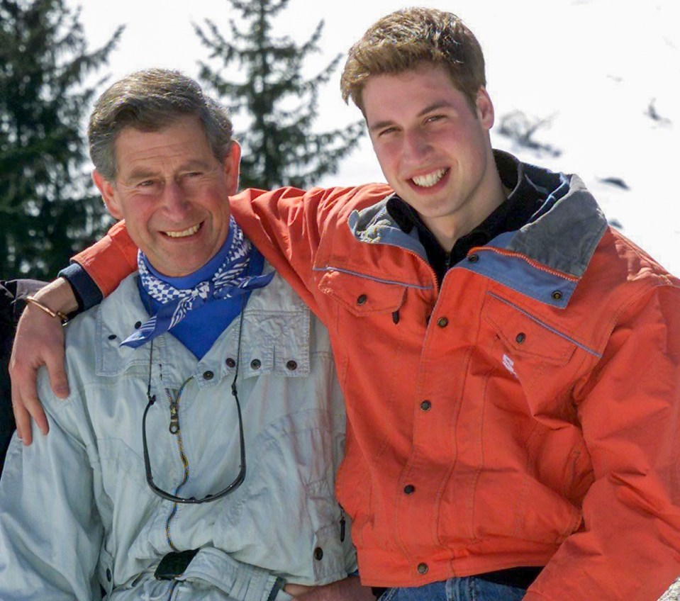 Prince Charles and Prince William in Klosters.