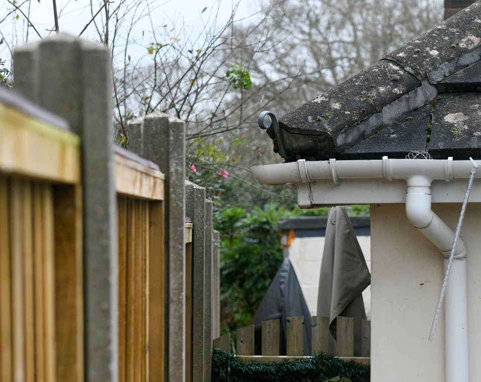 The gap between Ms Lawrence’s property and the fence