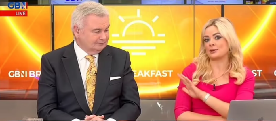 Eamonn Holmes and Ellie Costello on GB News.