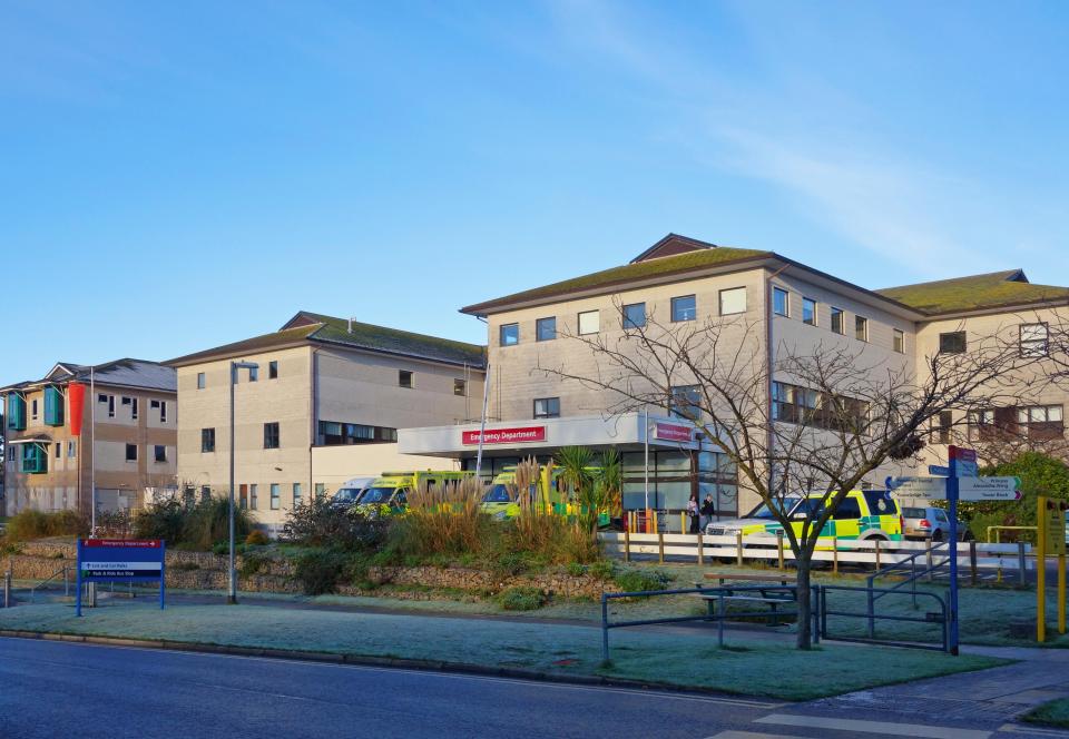 Royal Cornwall Hospital in Truro, UK.