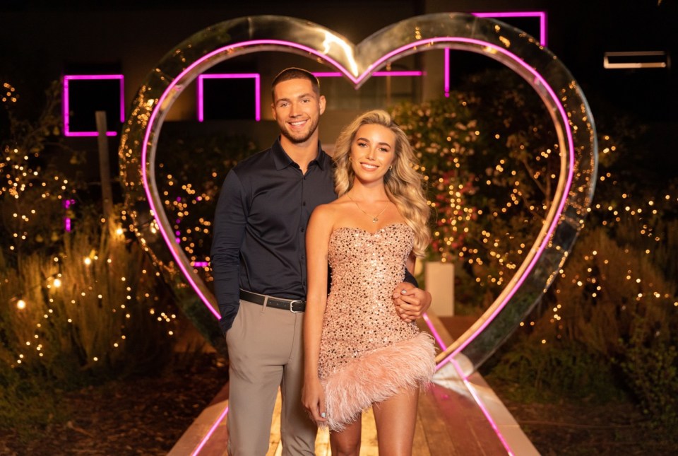 Editorial use only Mandatory Credit: Photo by ITV/Shutterstock (13817366f) Lana Jenkins and Ron Hall 'Love Island' TV Show, Series 9, Live Final, South Africa - 13 Mar 2023