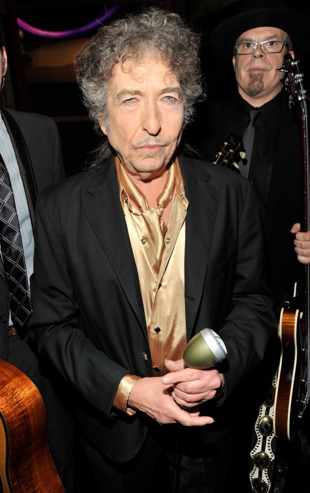 Bob Dylan at the 53rd Grammy Awards.