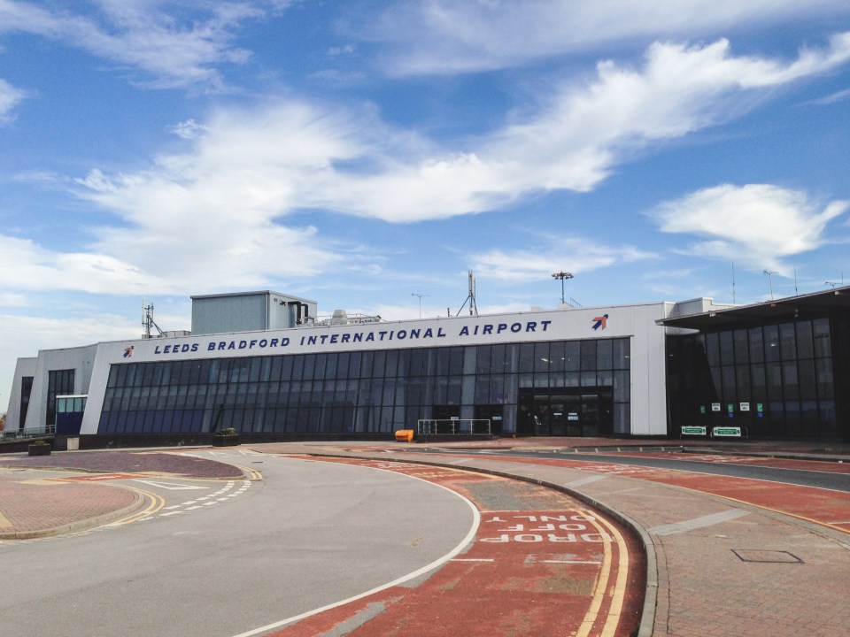 Leeds Bradford International Airport exterior.