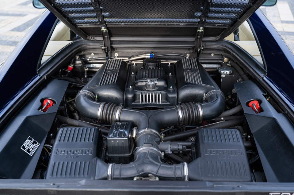 Ferrari F355 GTS engine bay.