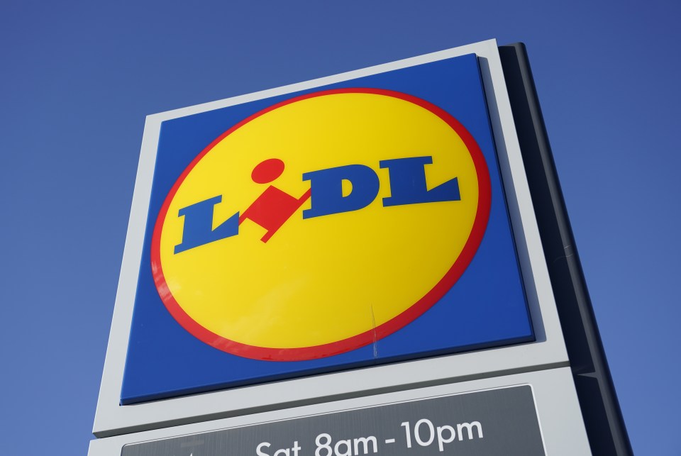 Lidl supermarket sign.