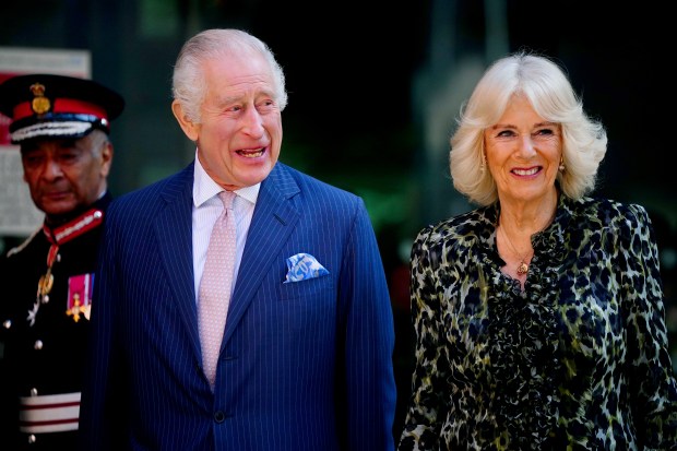 King Charles III and Queen Camilla visiting University College Hospital Macmillan Cancer Centre.