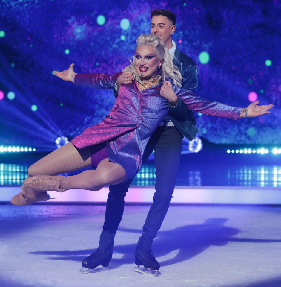 The Vivienne and Colin Grafton ice skating on Dancing on Ice.