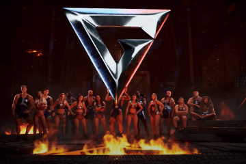 Gladiators series two contestants posing with the show's logo.