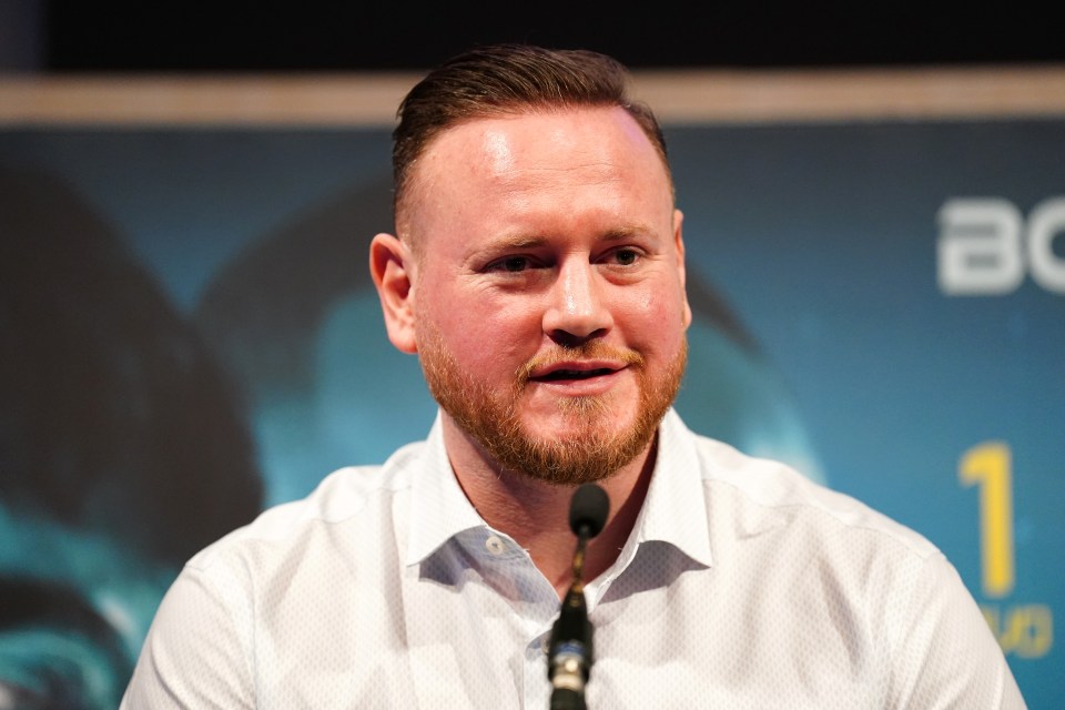 George Groves, former boxer and current trainer, at a press conference.