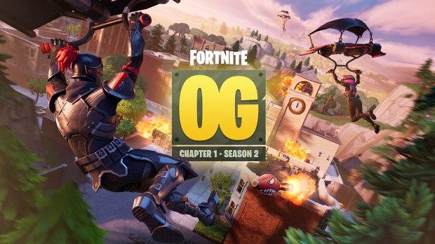 Fortnite Chapter 1 - Season 2: OG Black Knight skin in action.