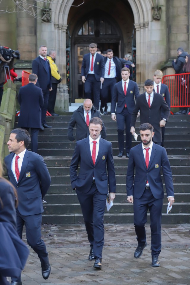 The Man Utd first team squad attended her funeral