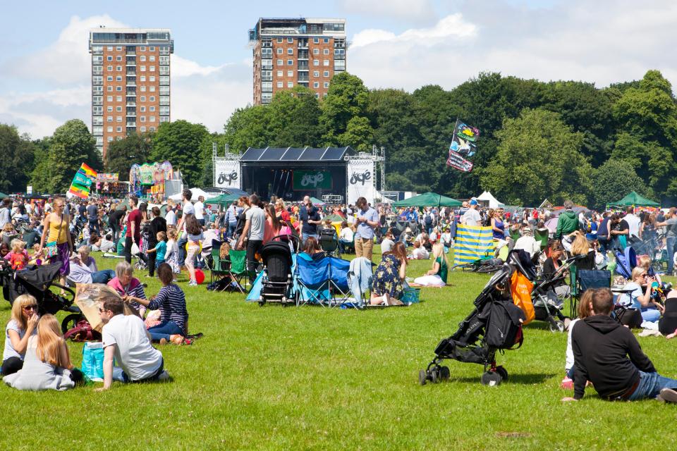 Large crowd at the Afrika Oye festival in Sefton Park.