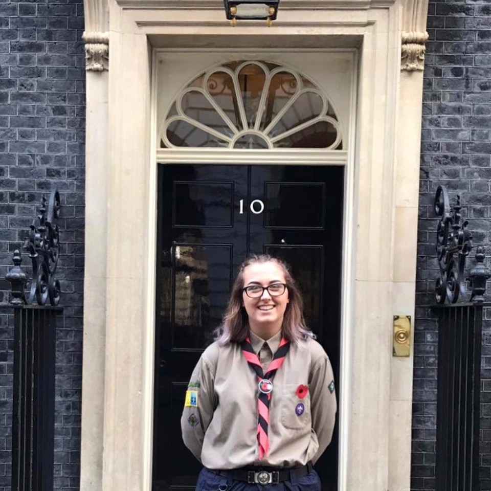 Girl Scout Jodie was stabbed to death by drug dealers just four months after proudly posing outside the door of No10