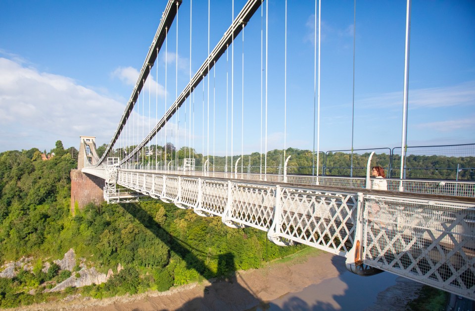 Clifton Suspension Bridge in Bristol, England.