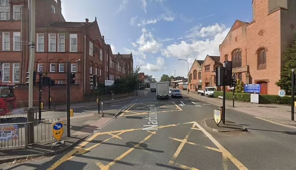 Street view of the intersection of Narborough Road and Upperton Road.