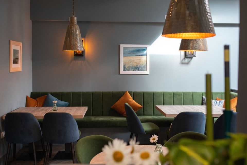 Interior view of Nairn's restaurant.