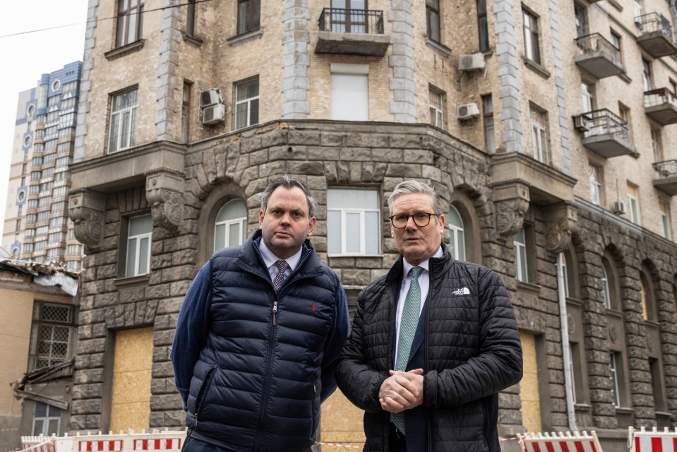 Harry Cole and Keir Starmer in Ukraine.