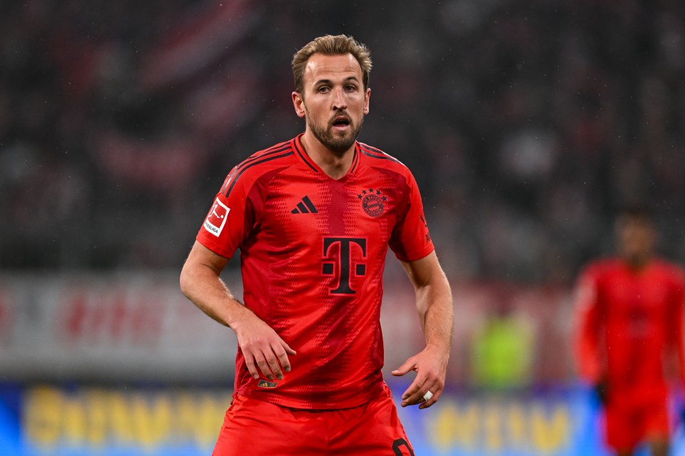 Harry Kane of FC Bayern München during a Bundesliga match.