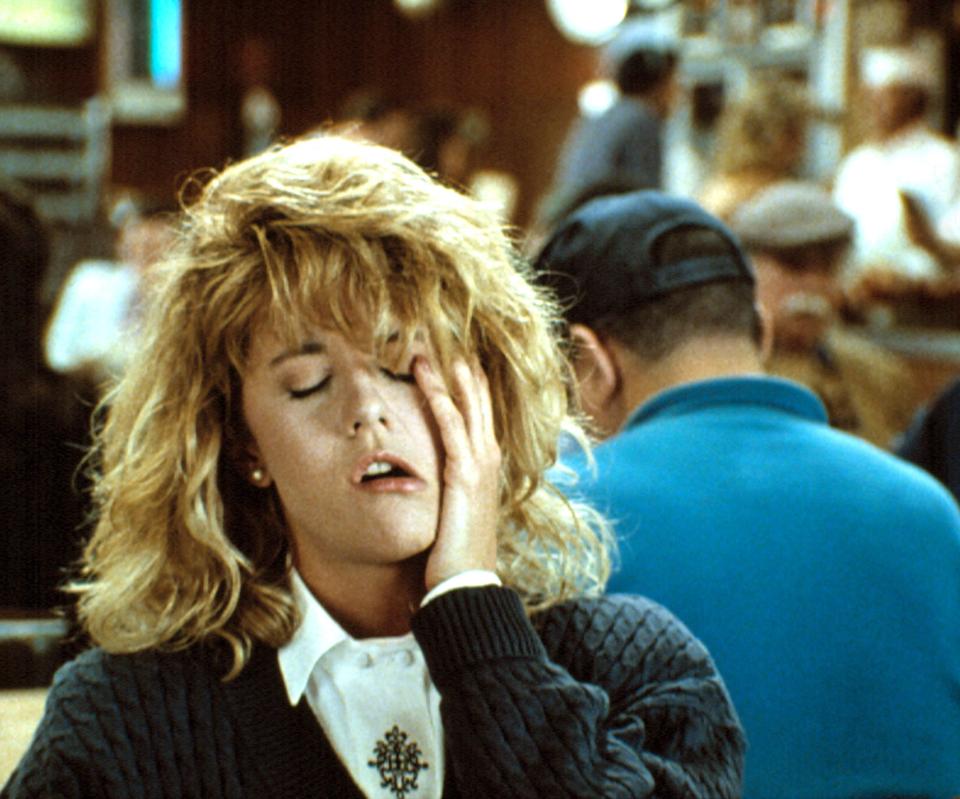 Meg Ryan fakes an orgasm in 1989 film When Harry Met Sally