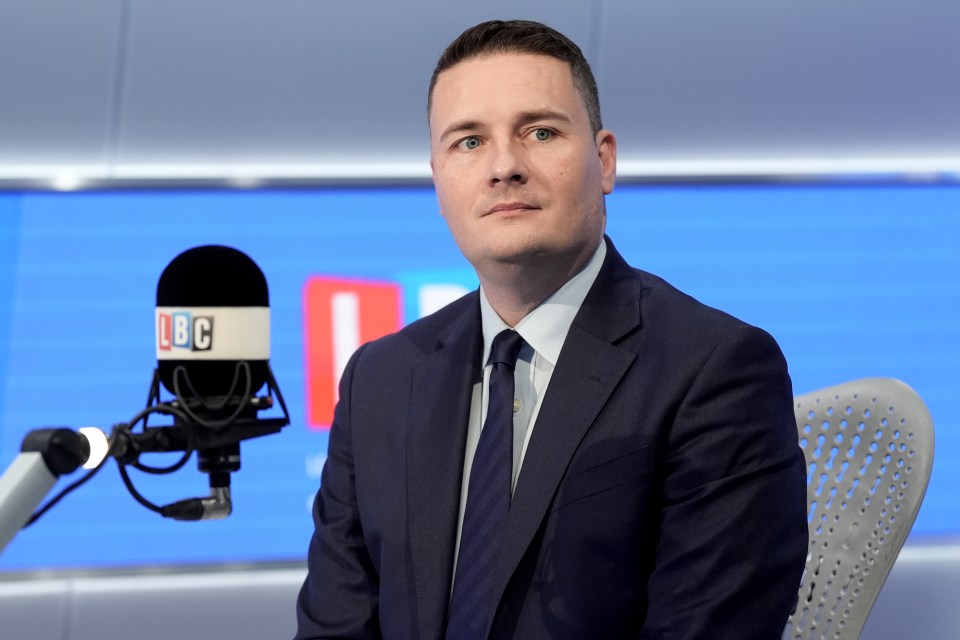 Wes Streeting, UK Health Secretary, during a radio interview.