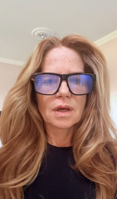 Patsy Palmer giving an emotional update.