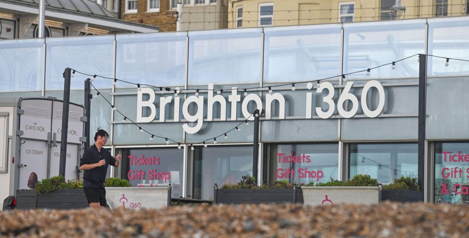 Brighton i360 tourist attraction.