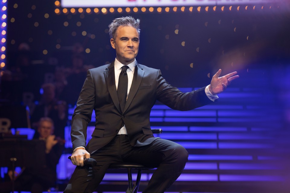 Robbie Williams in a scene from "Better Man."